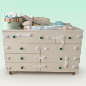 Baby Clothes Chest of Drawers with Changing Station
