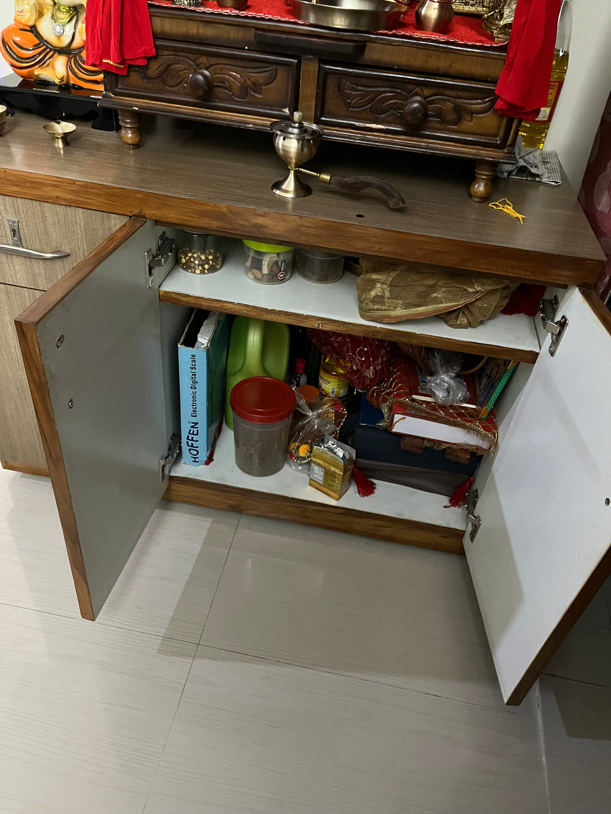 Storage Cabinet with Drawer and 3 Doors photo 2