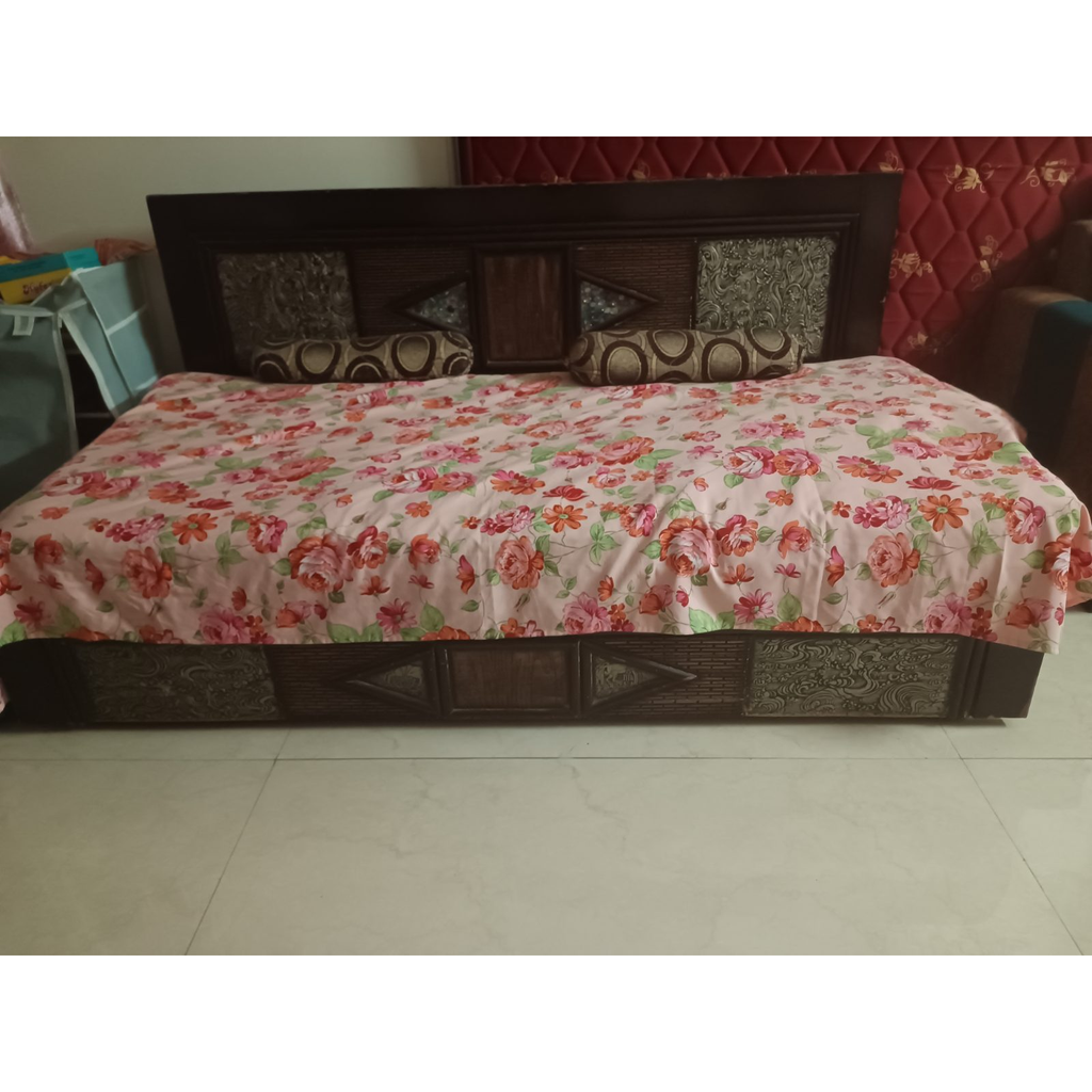 Hydraulic Storage Double Bed with Mattress - used bedroom in Gurugram - photo 6