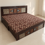 Hydraulic Storage Double Bed with Mattress - hero