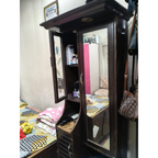 Tall Wooden Dressing Cabinet with Mirror seller photo 1