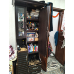 Tall Wooden Dressing Cabinet with Mirror seller photo 2