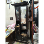 Tall Wooden Dressing Cabinet with Mirror seller photo 3