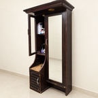 Tall Wooden Dressing Cabinet with Mirror hero