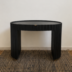 Designer Console Table & Round Mirror Set