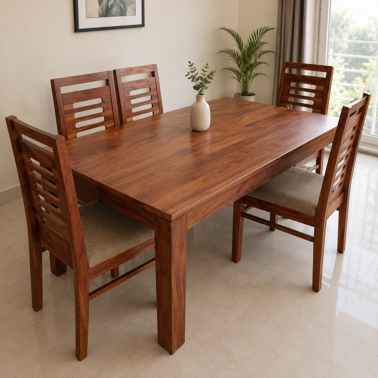 Evok Vita 6 Seater Dining Table Set