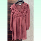 Zara Pink Ruffle Mini Dress (Size S) photo 4