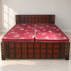 King-size bed with two mattresses hero