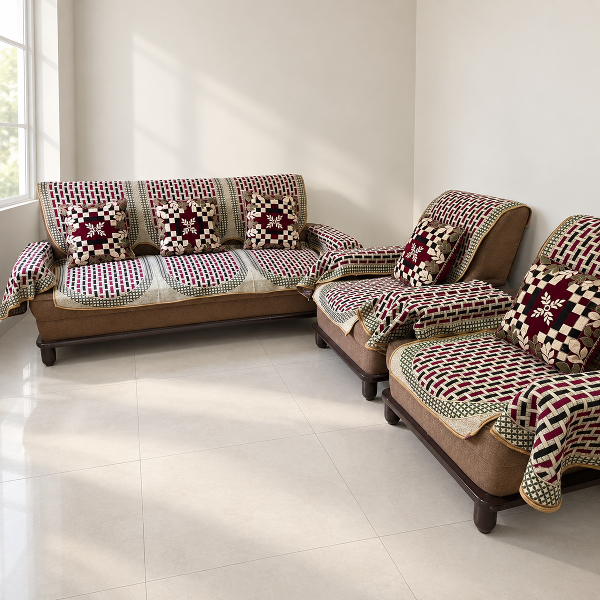 Five-seater sofa set hero