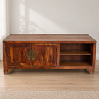 Solid wood TV cabinet hero