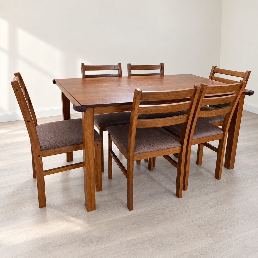 Pepperfry 6 Seater Dining Table with Chairs — Giveasy photo-based hero