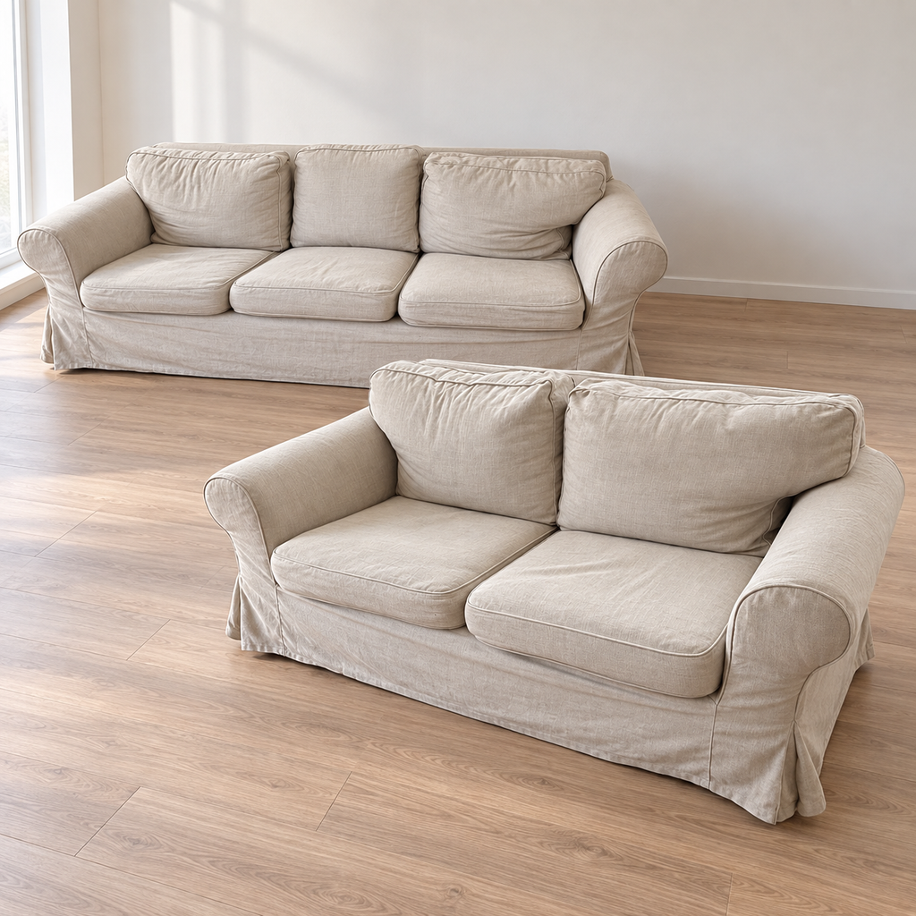 IKEA Ektorp 3+2 Seater Sofa Set (Needs Repair) — Giveasy photo-based hero