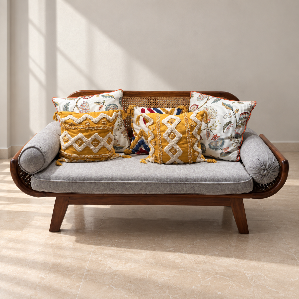Aesthetic Craft 3 Seater Cane Sofa — Giveasy photo-based hero