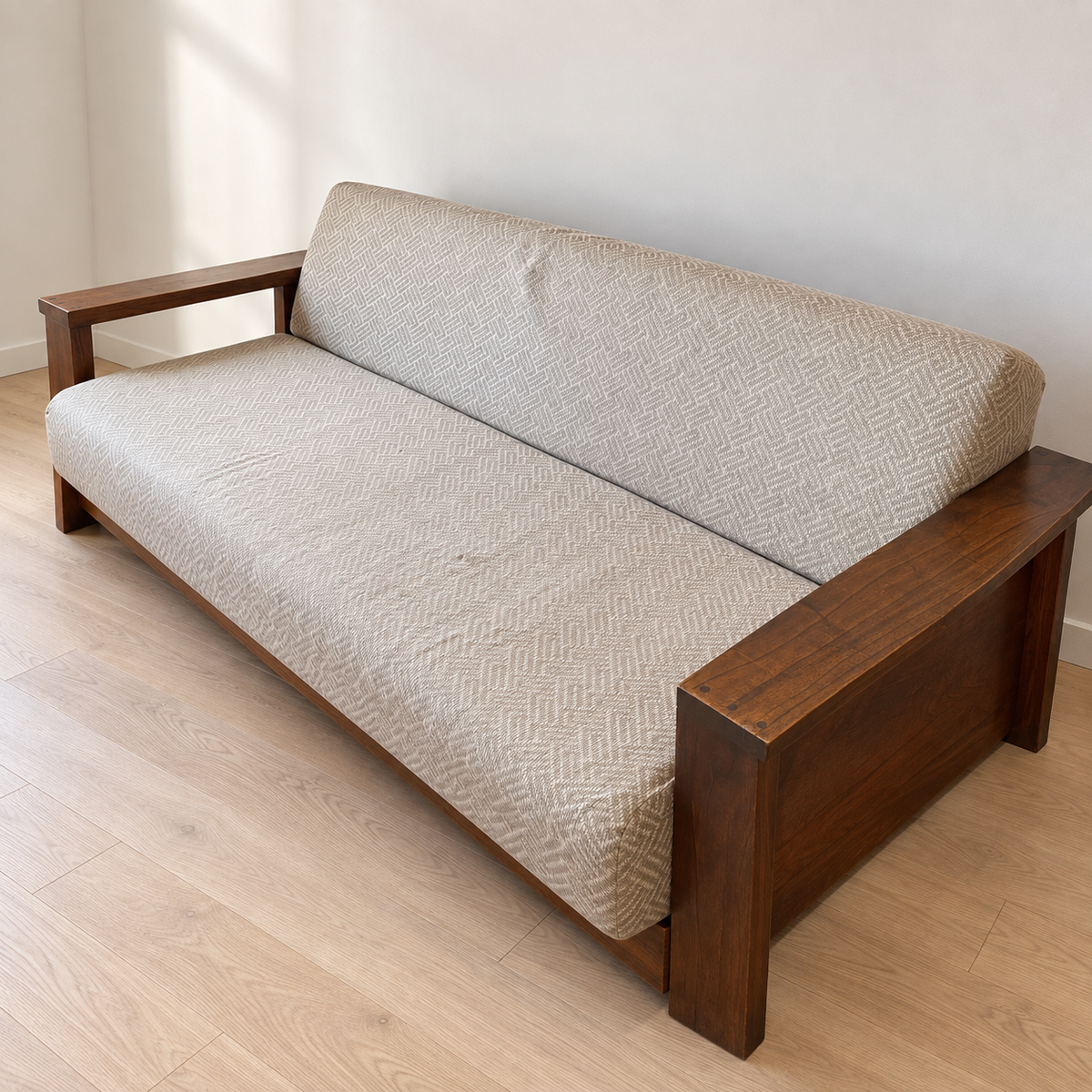 FabIndia Wooden Sofa cum Bed (Double) — Giveasy photo-based hero