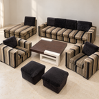 4+2+1+1 Sofa Set with Centre Table and 2 Poufs — Giveasy photo-based hero
