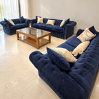 Chesterfield Velvet Sofa Set 4+3+2 with Coffee Table — Giveasy photo-based hero
