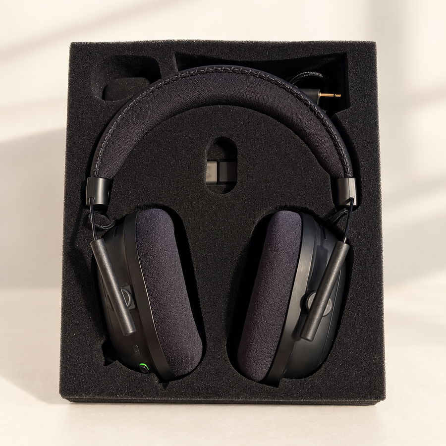 Razer BlackShark V2 Pro Wireless Gaming Headset in a neutral room