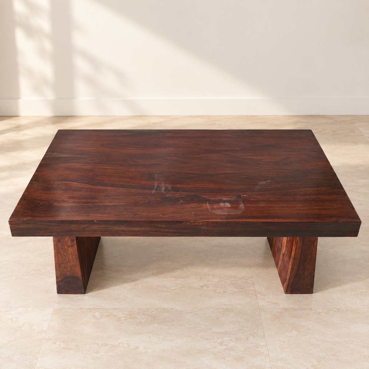 Sheesham Wood Rectangular Coffee Table - hero
