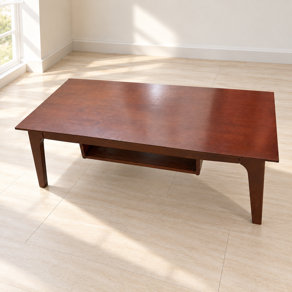 Godrej Interio Wooden Centre Table with Lower Shelf - Lightly Used - Ghaziabad
