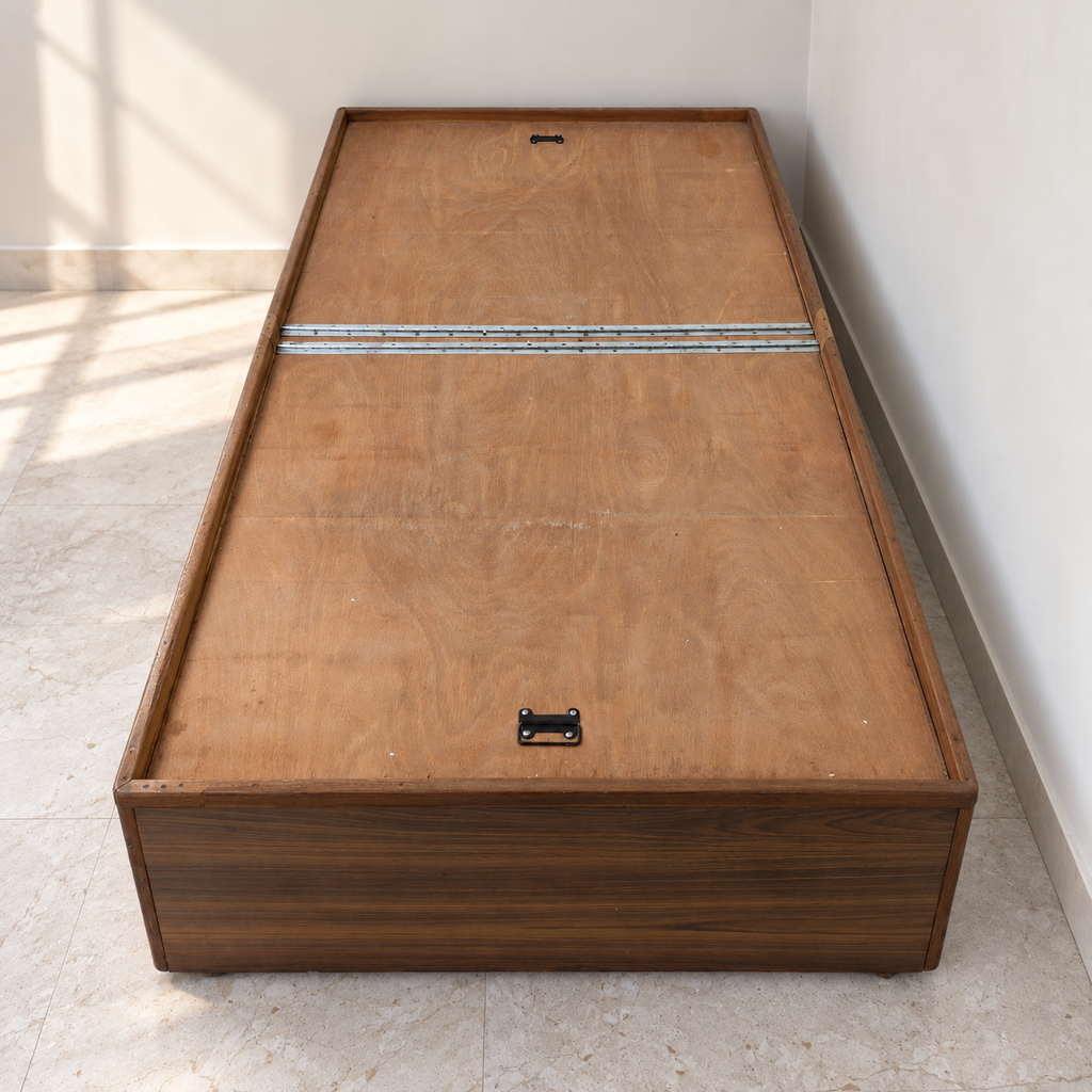 Wooden Single Box Storage Bed - Regularly Used - Gurugram