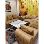 Beige 3+2+2 Sofa Set - used living-room in Delhi - photo 4