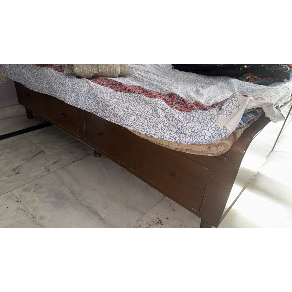 Wooden Single Bed Pair - used bedroom in Gurugram - photo 2