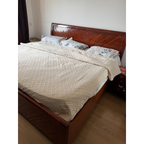 Wooden King Storage Bed with Mattress, Hydraulic Repair Needed - used in Delhi - photo 1