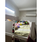 White and Beige Bunk Bed with Storage and Mattresses - used in Delhi - photo 1