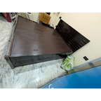King Size Wooden Storage Bed with Two Side Tables - used item in Gurugram - photo 3