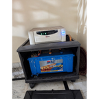 Microtek Inverter with Exide Tubular Battery and Trolley - used item in Gurugram - photo 2