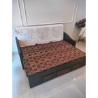 Wooden Sofa Cum Bed with Storage, 5.5 x 6.5 ft - used item in Gurugram - photo 4