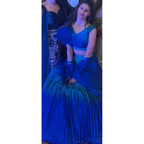 Blue Ruffle Lehenga Set - used item in Delhi - photo 1