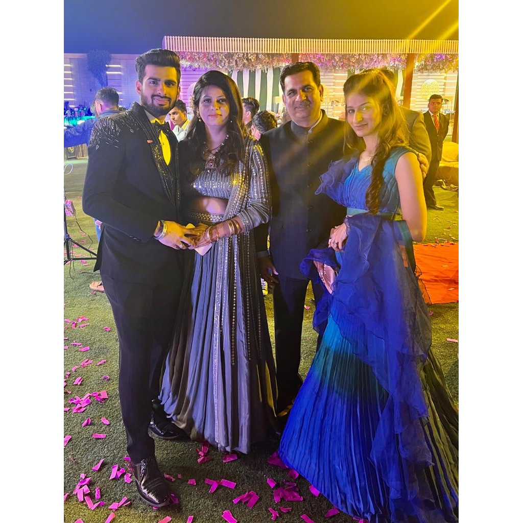 Blue Ruffle Lehenga Set - used item in Delhi - photo 3