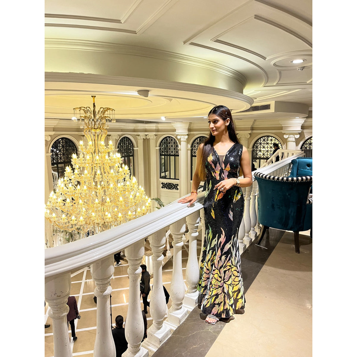 Sequin Occasion Gown - seller photo 3