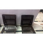 Solid Teak 3+1+1 Sofa Set with Glass Centre Table - used item in Delhi - photo 1