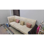 Wooden Sofa Set with Glass Table - used living-room in Delhi - photo 2