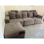 L-Shaped Sofa and Diwan Bundle - used living-room in Gurugram - photo 2