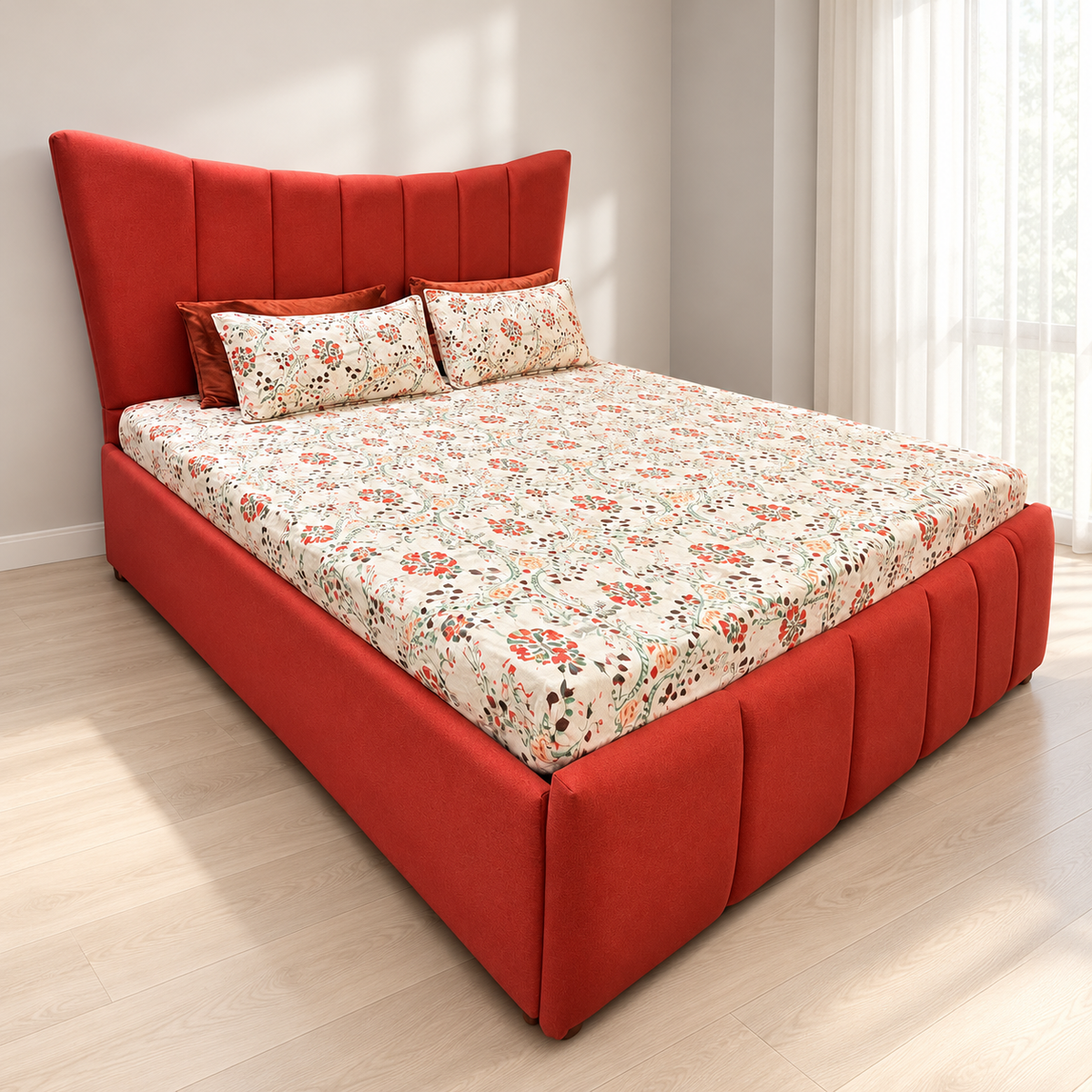 King-Size Storage Bed with Sleepyhead Mattress - Like New