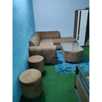 7-Seater Fabric Sofa with Table - seller photo 3