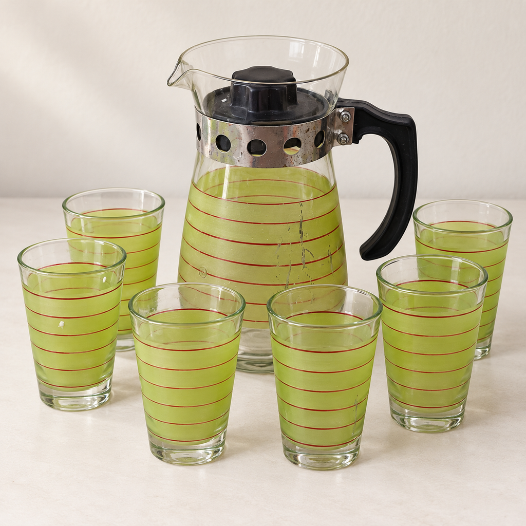 7-Piece Glass Juice Set with Jug and 6 Glasses - used kitchen appliances in Gurugram - hero