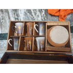 6 Cup-and-Saucer Sets with Wooden Case - used kitchen appliances in Gurugram - photo 1