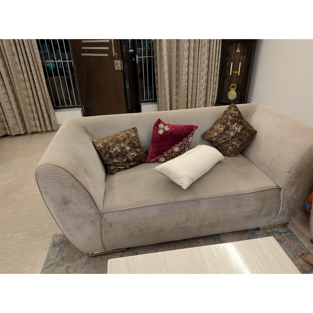 3+2+2 Velvet Sofa Set - used living-room in Delhi - photo 2
