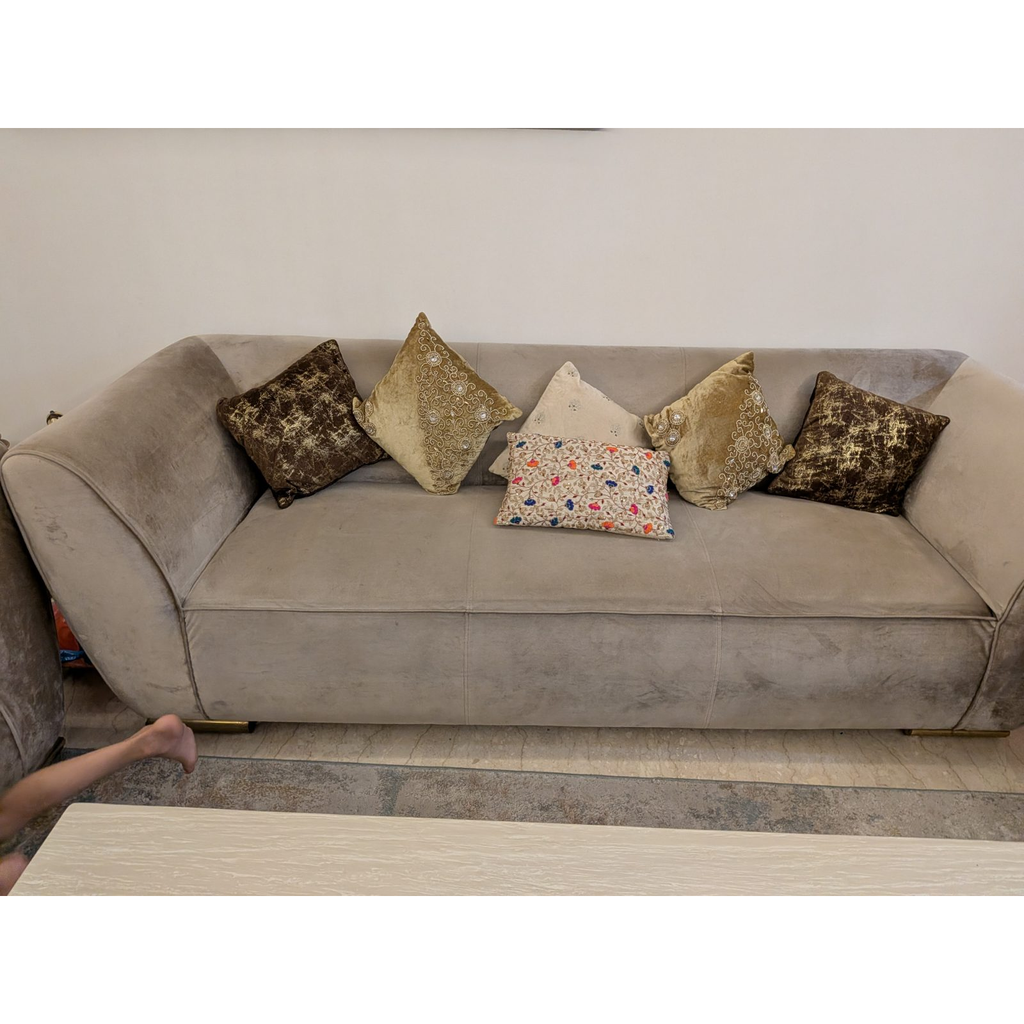 3+2+2 Velvet Sofa Set - used living-room in Delhi - photo 6