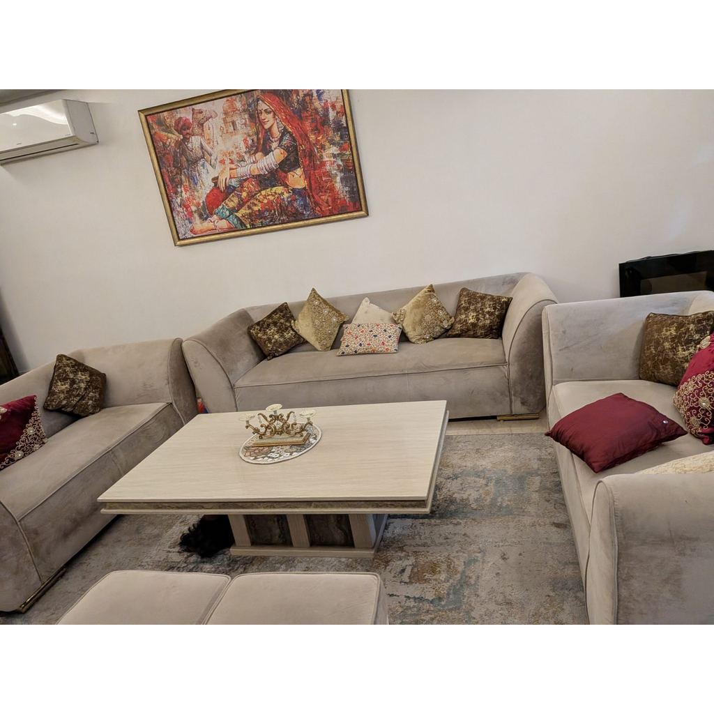 3+2+2 Velvet Sofa Set - used living-room in Delhi - photo 7