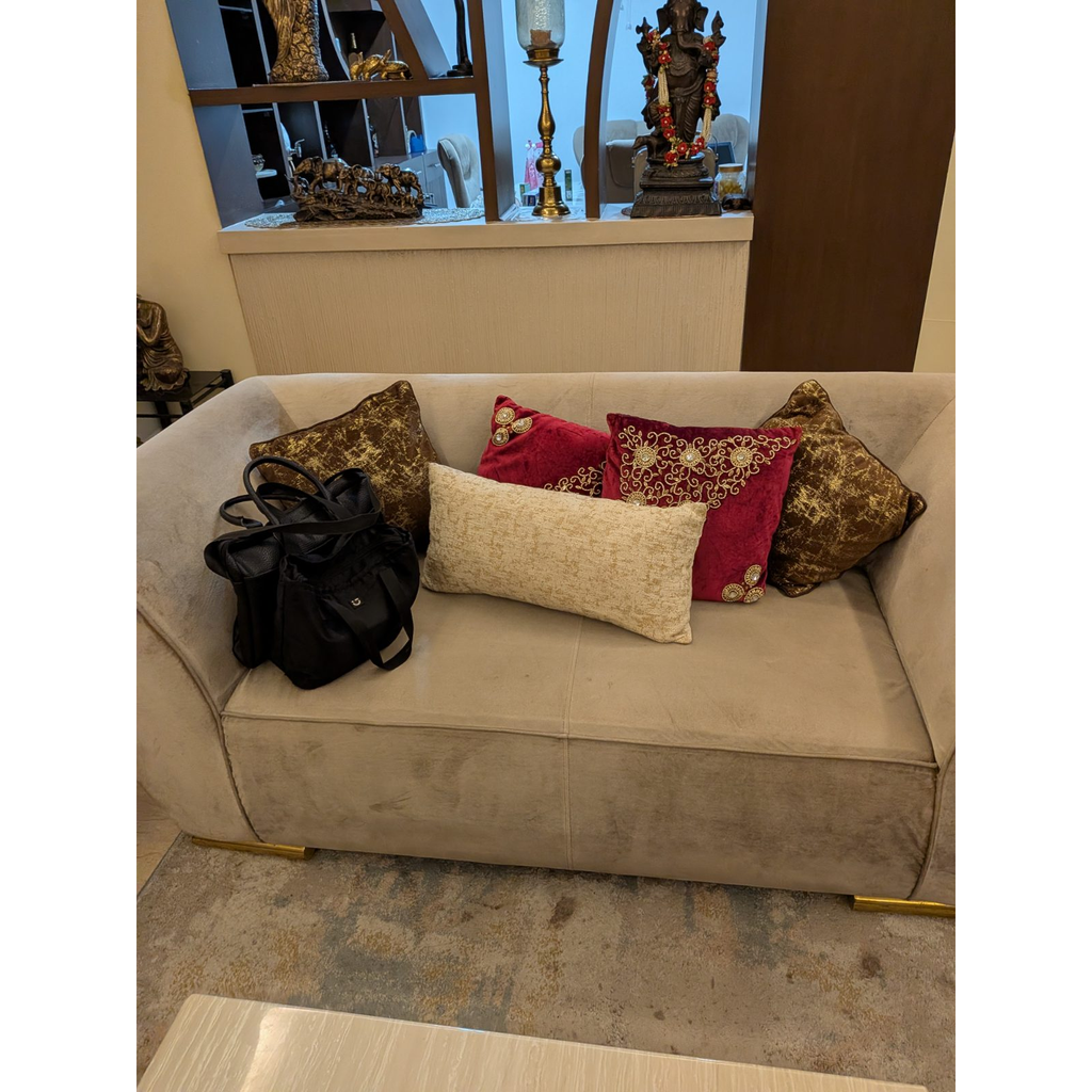 3+2+2 Velvet Sofa Set - used living-room in Delhi - photo 8