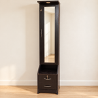 Slim Mirrored Dressing Cabinet with Two Drawers - resale hero