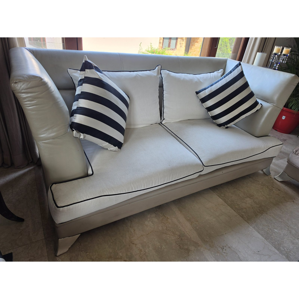 Anjali Goel Ivory Three-Seater Sofa - used living room in Delhi - photo 1