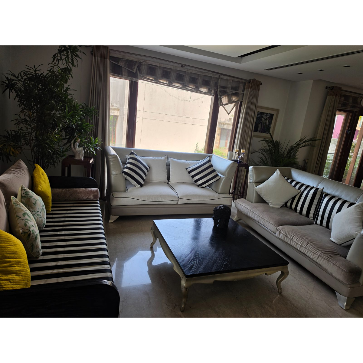 Anjali Goel Ivory Three-Seater Sofa - used living room in Delhi - photo 2