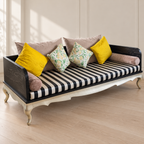 Anjali Goel Striped Three-Seater Sofa - Lightly Used - Delhi - hero
