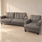 Hometown Grey 3+1 Sofa Set - hero